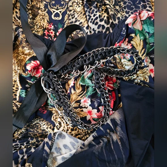 S Twelve Floral & Animal Print Maxi Dress | Navy | Small | NWOT - Picture 11 of 11